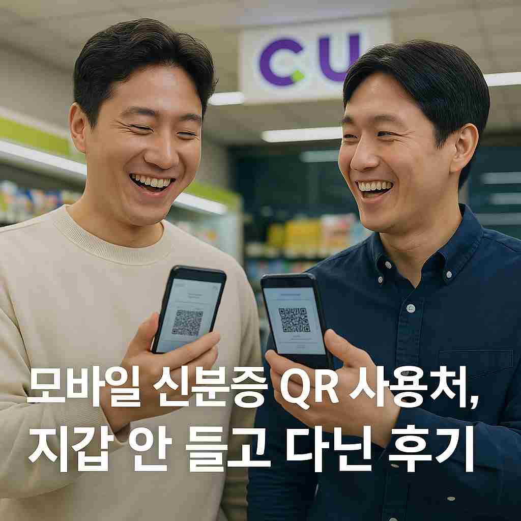 모바일 신분증 QR 사용처, 지갑 안 들고 다닌 후기