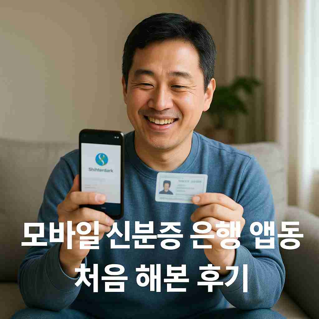 모바일 신분증 은행 앱 연동 처음 해본 후기