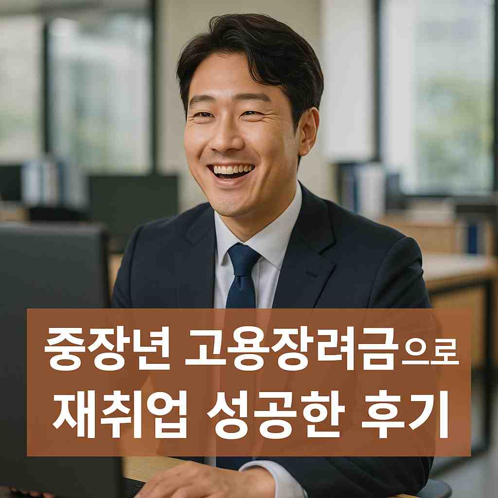 중장년 고용장려금으로 재취업 성공한 후기