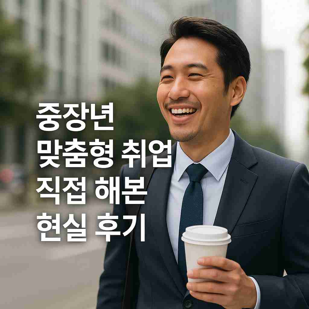 중장년 맞춤형 취업 직접 해본 현실 후기