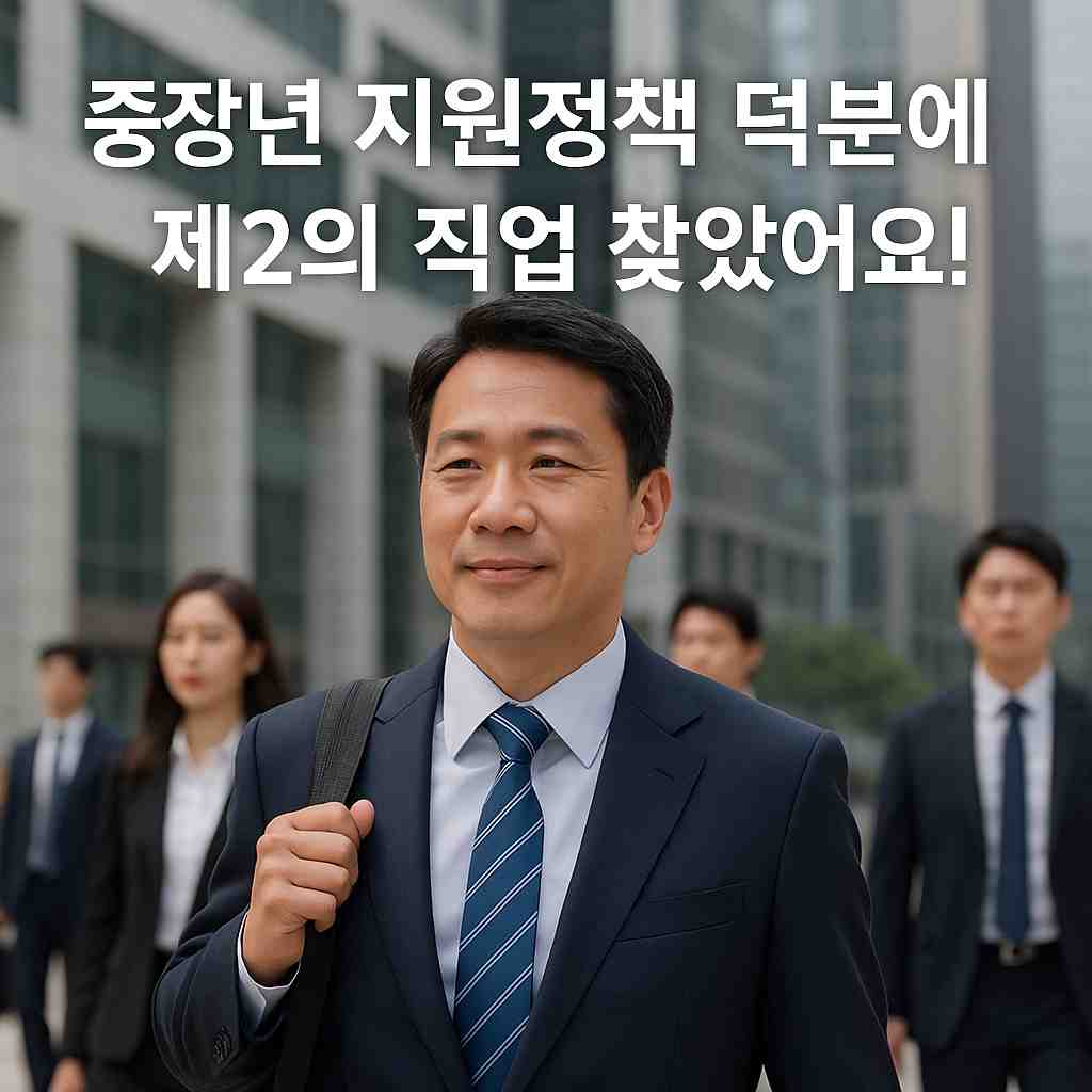 중장년 지원정책 덕분에 제2의 직업 찾았어요!