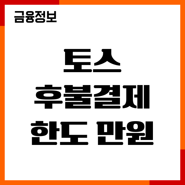 토스 후불결제 한도 만원, 한도 증액, 관리방법, 후기